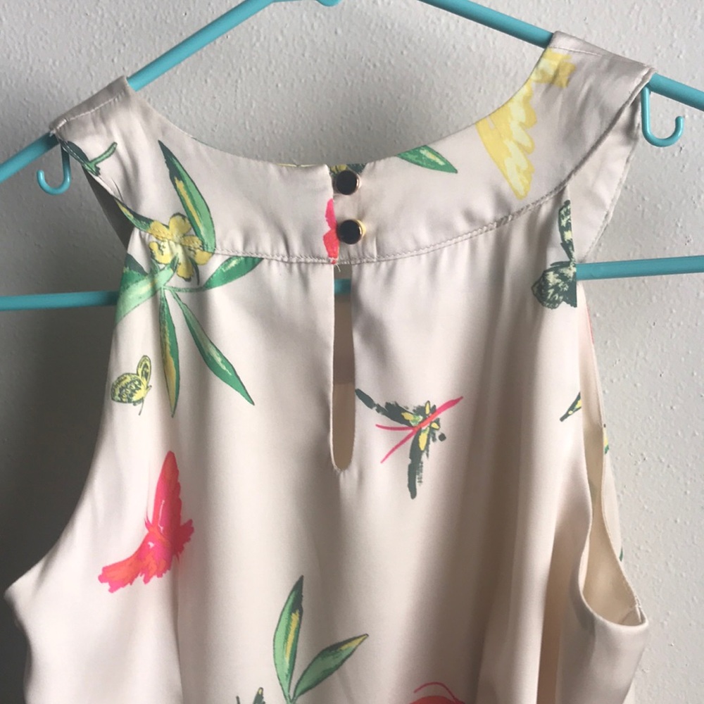 High-neck Silky Hummingbird Dress - Picture 3 of 8